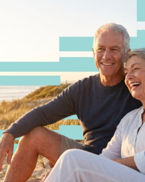 Couple Smiling By The Beach