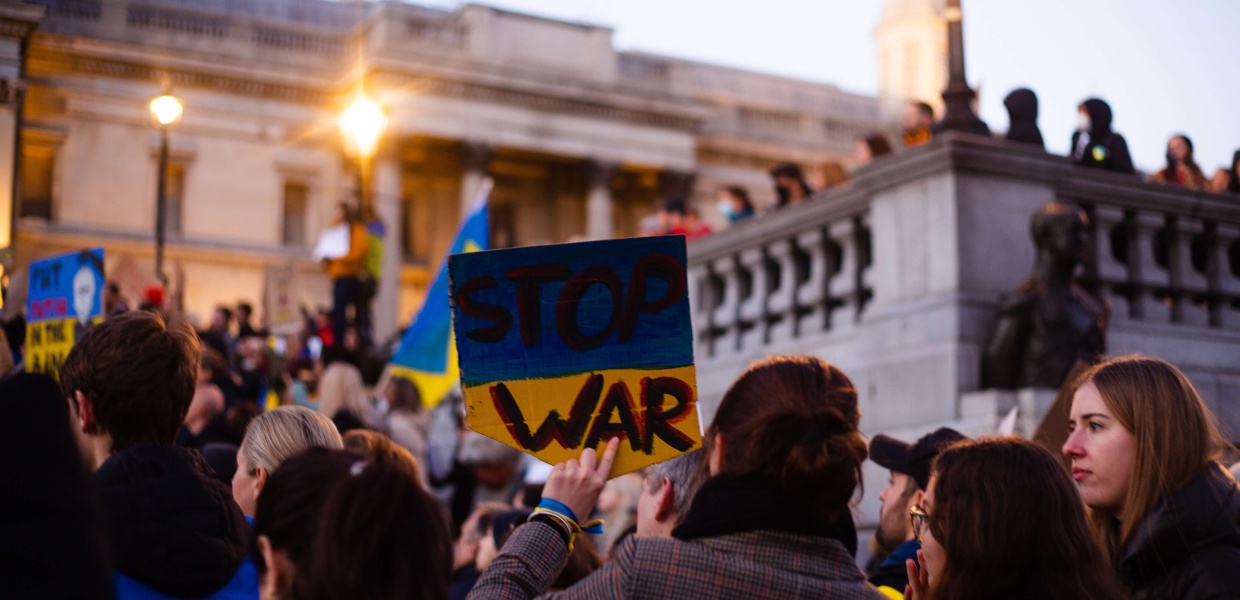 Protest against the war in Ukraine